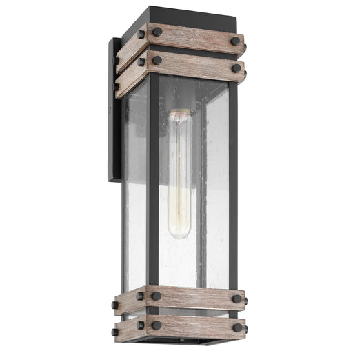 Myhouse Lighting Nuvo Lighting - 60-7541 - One Light Wall Lantern - Homestead - Black / Wood