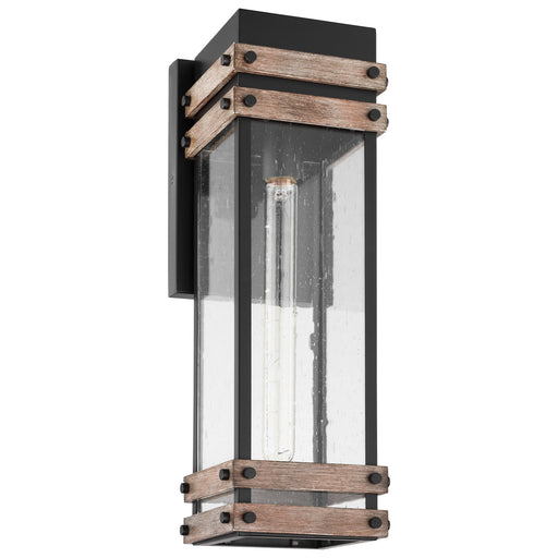 Myhouse Lighting Nuvo Lighting - 60-7542 - One Light Wall Lantern - Homestead - Black / Wood