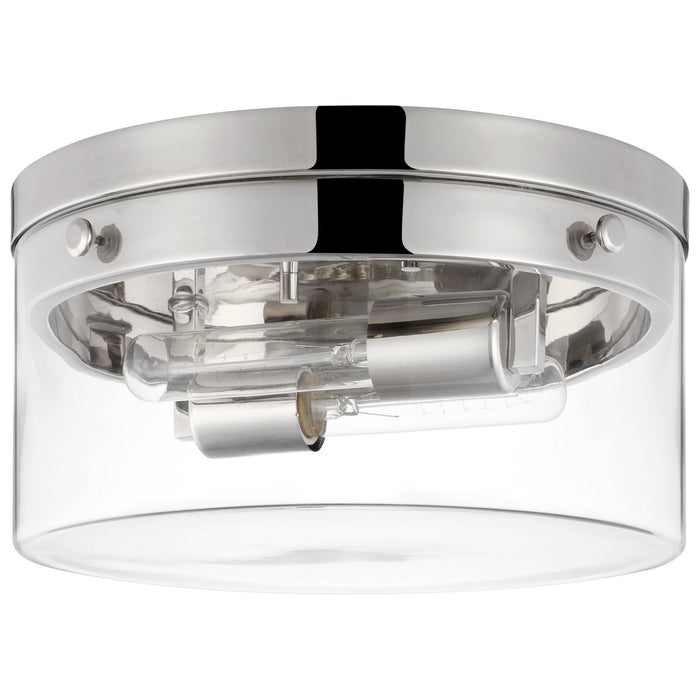 Myhouse Lighting Nuvo Lighting - 60-7637 - Two Light Flush Mount - Intersection - Polished Nickel