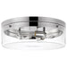 Myhouse Lighting Nuvo Lighting - 60-7638 - Three Light Flush Mount - Intersection - Polished Nickel