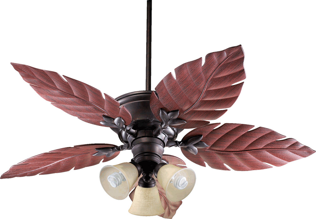 Myhouse Lighting Quorum - 135525-44 - 52"Patio Fan - Monaco - Toasted Sienna