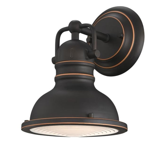 Myhouse Lighting Westinghouse Lighting - 6116100 - One Light Wall Fixture - Boswell - Oil Rubbed Bronze With Highlights