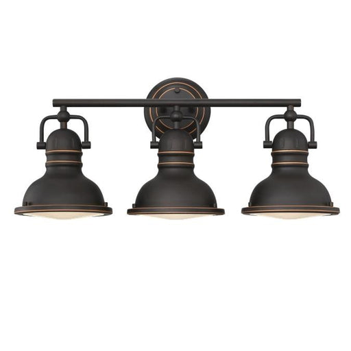 Myhouse Lighting Westinghouse Lighting - 6116200 - Three Light Wall Fixture - Boswell - Oil Rubbed Bronze With Highlights