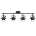 Myhouse Lighting Westinghouse Lighting - 6116800 - Four Light Track Light Kit - Boswell - Oil Rubbed Bronze With Highlights
