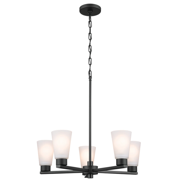 Myhouse Lighting Kichler - 52436BK - Five Light Chandelier - Stamos - Black