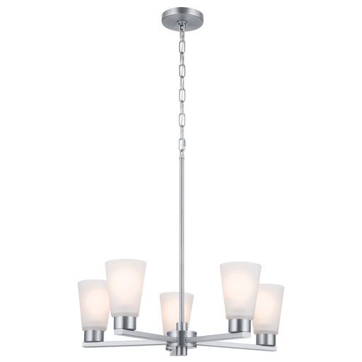 Myhouse Lighting Kichler - 52436NI - Five Light Chandelier - Stamos - Brushed Nickel