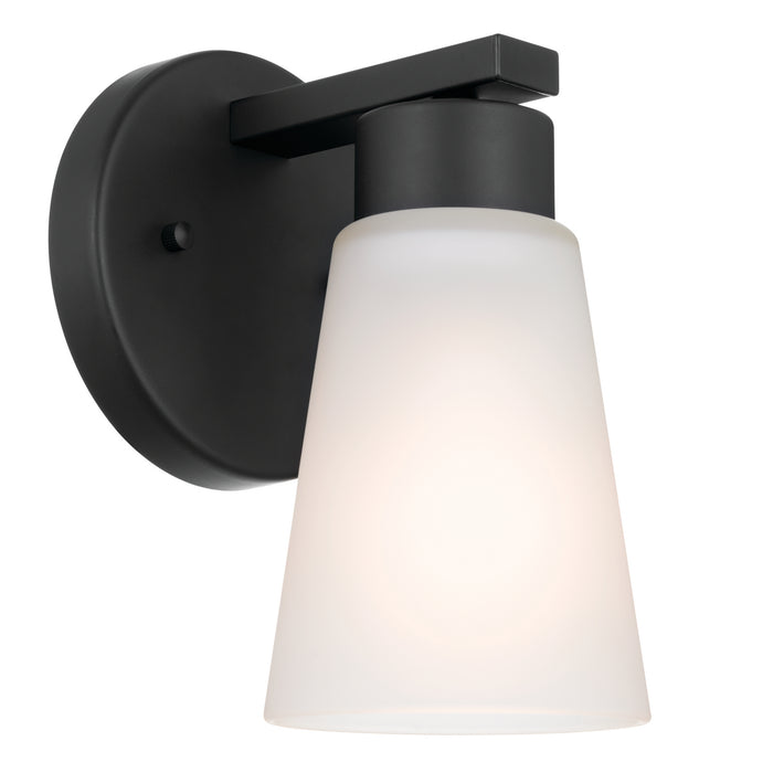 Myhouse Lighting Kichler - 52437BK - One Light Wall Sconce - Stamos - Black