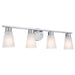 Myhouse Lighting Kichler - 55122NI - Four Light Bath - Stamos - Brushed Nickel