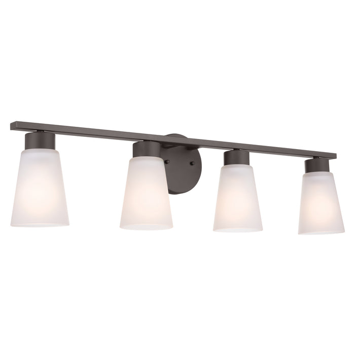 Myhouse Lighting Kichler - 55122OZ - Four Light Bath - Stamos - Olde Bronze