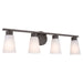 Myhouse Lighting Kichler - 55122OZ - Four Light Bath - Stamos - Olde Bronze