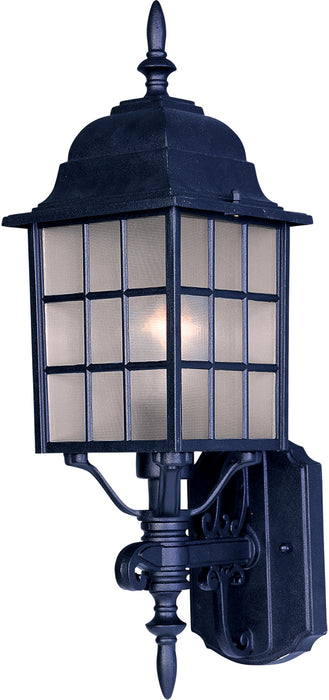 Myhouse Lighting Maxim - 1050BK - One Light Outdoor Wall Lantern - North Church - Black