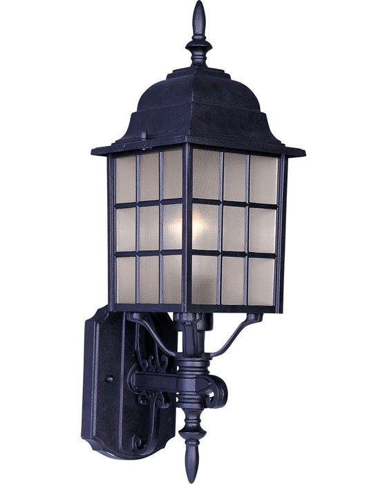 Myhouse Lighting Maxim - 1050BK - One Light Outdoor Wall Lantern - North Church - Black