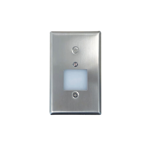 Myhouse Lighting Nora Lighting - NSW-6629PC/BN - Step1.08W 90+Cri LED Lens&Pcel - Rec Step Light LED & Inc - Brushed Nickel