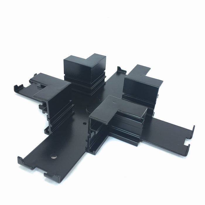 Myhouse Lighting Nora Lighting - NTRT-15B - X Connector For Recessed Track, 1 Or 2 Circuit Track - Track Syst & Comp-1 Cir