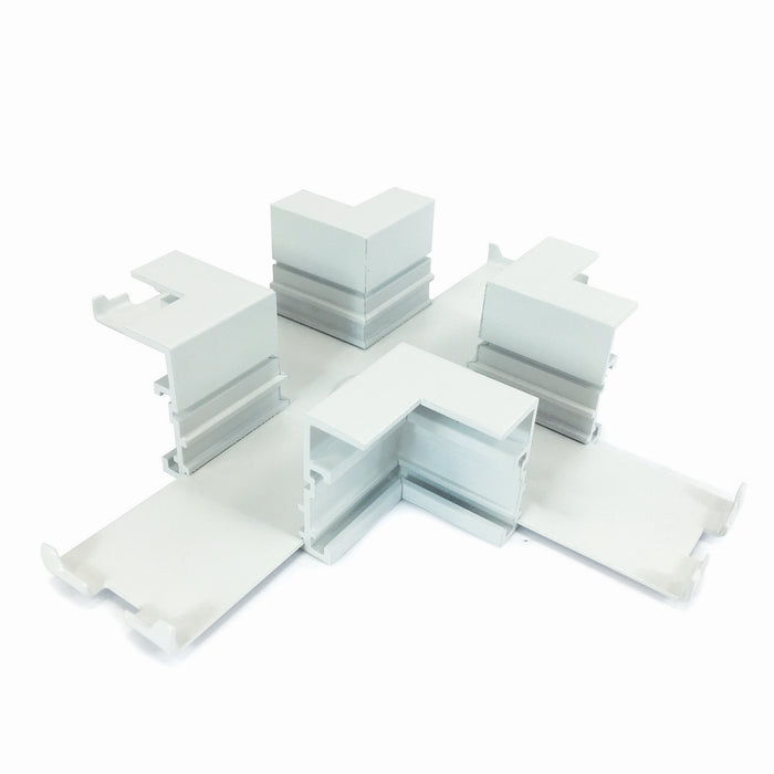 Myhouse Lighting Nora Lighting - NTRT-15W - X Connector For Recessed Track, 1 Or 2 Circuit Track - Track Syst & Comp-1 Cir