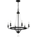 Myhouse Lighting Quoizel - ADL5026MBK - Six Light Chandelier - Adelaide - Matte Black