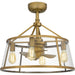 Myhouse Lighting Quoizel - BAW3122WS - Four Light Fandelier - Barlow - Weathered Brass