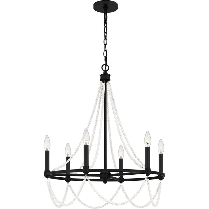 Myhouse Lighting Quoizel - BGA5021MBK - Six Light Chandelier - Brigitta - Matte Black