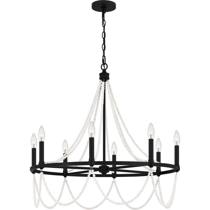 Myhouse Lighting Quoizel - BGA5030MBK - Eight Light Chandelier - Brigitta - Matte Black