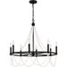 Myhouse Lighting Quoizel - BGA5030MBK - Eight Light Chandelier - Brigitta - Matte Black