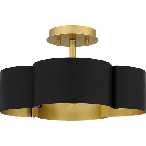 Myhouse Lighting Quoizel - BSM1714MBK - Four Light Semi-Flush Mount - Balsam - Matte Black