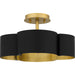 Myhouse Lighting Quoizel - BSM1714MBK - Four Light Semi-Flush Mount - Balsam - Matte Black