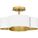 Myhouse Lighting Quoizel - BSM1714W - Four Light Semi-Flush Mount - Balsam - Matte White