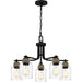 Myhouse Lighting Quoizel - BTC5025MBK - Five Light Chandelier - Baltic - Matte Black