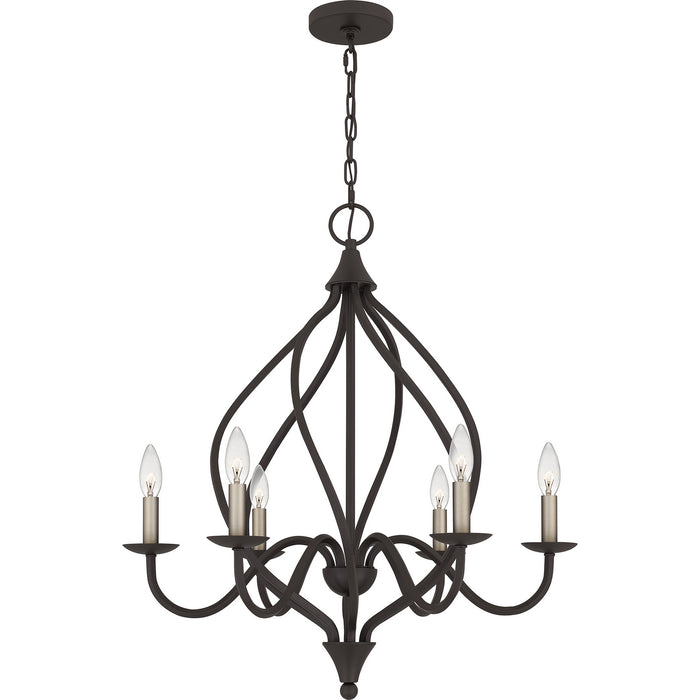 Myhouse Lighting Quoizel - DUP5025OZ - Six Light Chandelier - Dupont - Old Bronze