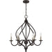 Myhouse Lighting Quoizel - DUP5025OZ - Six Light Chandelier - Dupont - Old Bronze