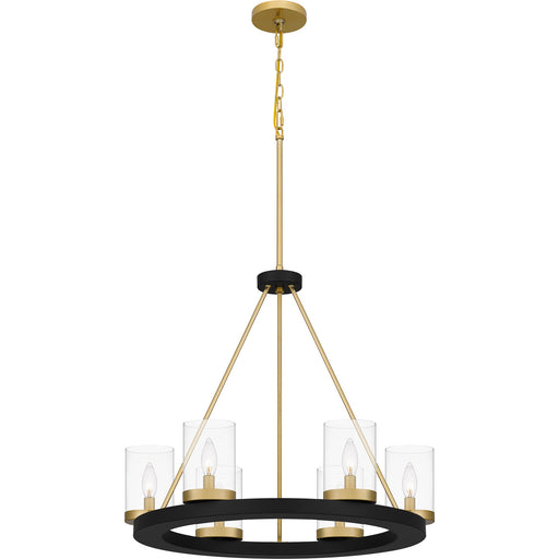 Myhouse Lighting Quoizel - GRL5026MBK - Six Light Chandelier - Greeley - Matte Black