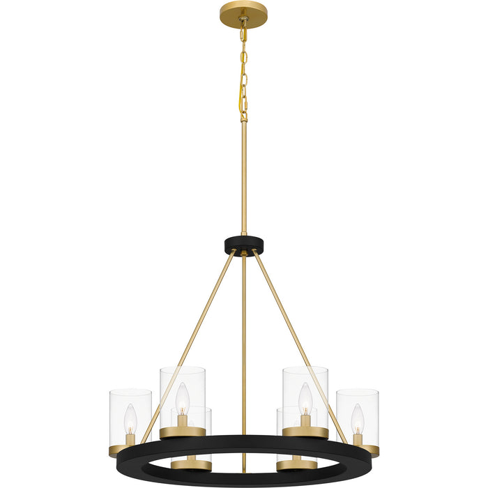 Myhouse Lighting Quoizel - GRL5026MBK - Six Light Chandelier - Greeley - Matte Black