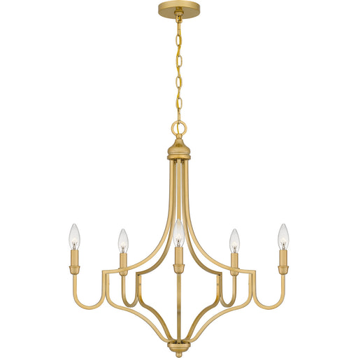 Myhouse Lighting Quoizel - MAB5026LG - Five Light Chandelier - Mabel - Light Gold