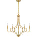 Myhouse Lighting Quoizel - MAB5026LG - Five Light Chandelier - Mabel - Light Gold