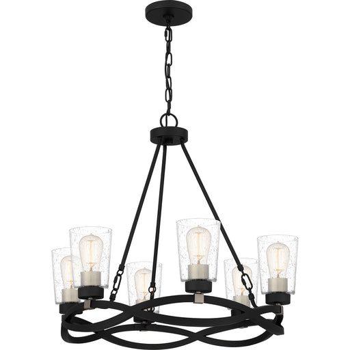 Myhouse Lighting Quoizel - OLK5025EK - Six Light Chandelier - Overlook - Earth Black