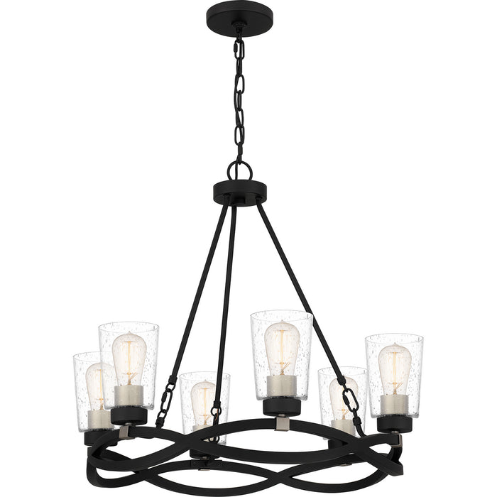 Myhouse Lighting Quoizel - OLK5025EK - Six Light Chandelier - Overlook - Earth Black