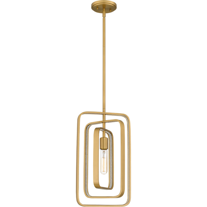 Myhouse Lighting Quoizel - PCDPR1510BWS - One Light Mini Pendant - Dupree - Brushed Weathered Brass