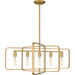 Myhouse Lighting Quoizel - PCDPR534BWS - Five Light Island Chandelier - Dupree - Brushed Weathered Brass