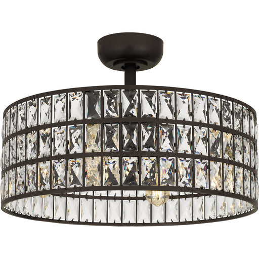 Myhouse Lighting Quoizel - QFA4046WT - Four Light Fandelier - Quoizel Fandelier - Western Bronze