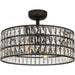 Myhouse Lighting Quoizel - QFA4046WT - Four Light Fandelier - Quoizel Fandelier - Western Bronze