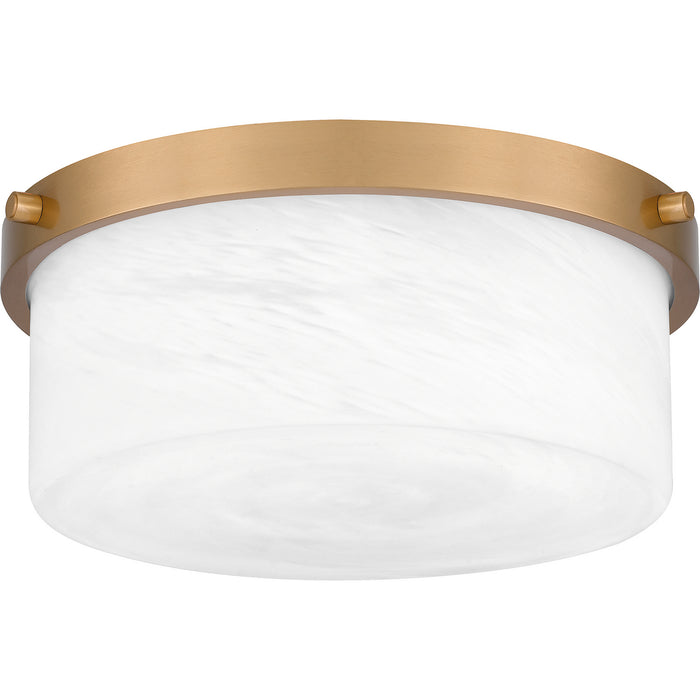 Myhouse Lighting Quoizel - QFL5590AB - Two Light Flush Mount - Quoizel Flush Mount - Aged Brass