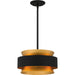 Myhouse Lighting Quoizel - QP5570EK - Three Light Pendant - Quoizel Pendant - Earth Black