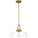 Myhouse Lighting Quoizel - QP5584AB - One Light Pendant - Quoizel Pendant - Aged Brass