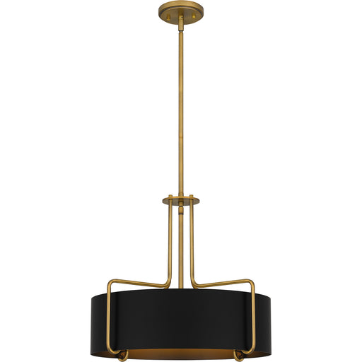 Myhouse Lighting Quoizel - QP5596AB - Four Light Pendant - Quoizel Pendant - Aged Brass