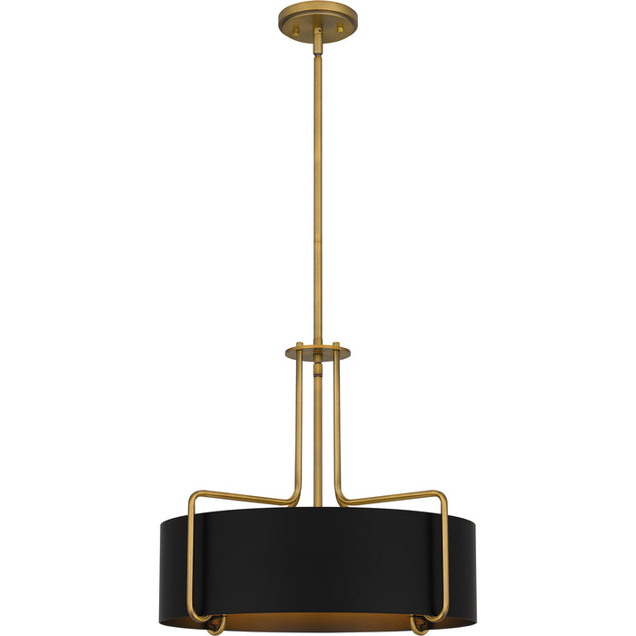 Myhouse Lighting Quoizel - QP5596AB - Four Light Pendant - Quoizel Pendant - Aged Brass