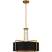 Myhouse Lighting Quoizel - QP5596AB - Four Light Pendant - Quoizel Pendant - Aged Brass