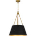 Myhouse Lighting Quoizel - QP5597MBK - Four Light Pendant - Quoizel Pendant - Matte Black