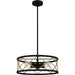 Myhouse Lighting Quoizel - QP5632MBK - Four Light Pendant - Quoizel Pendant - Matte Black