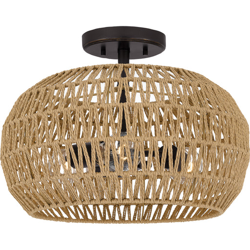 Myhouse Lighting Quoizel - QSF4034PN - Three Light Semi Flush Mount - Quoizel Semi-Flush Mount - Palladian Bronze