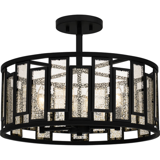 Myhouse Lighting Quoizel - QSF5600MBK - Four Light Semi-Flush Mount - Quoizel Semi-Flush Mount - Matte Black